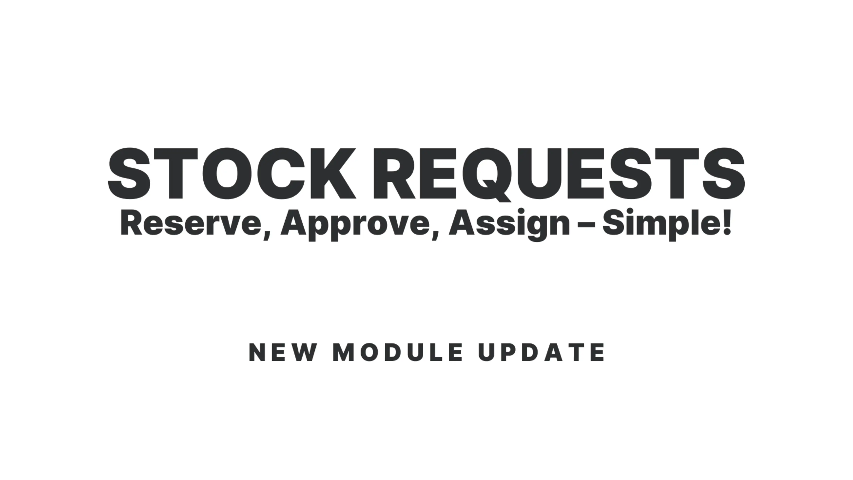 Stock Reservations done right.